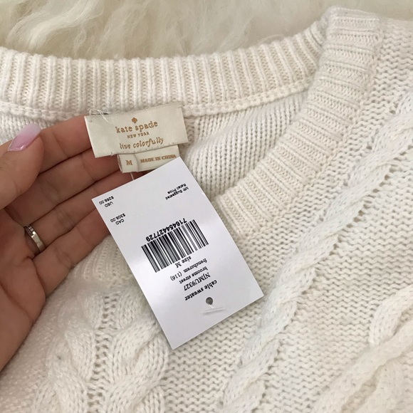 kate spade new york cable sweater - Picture 7 of 8